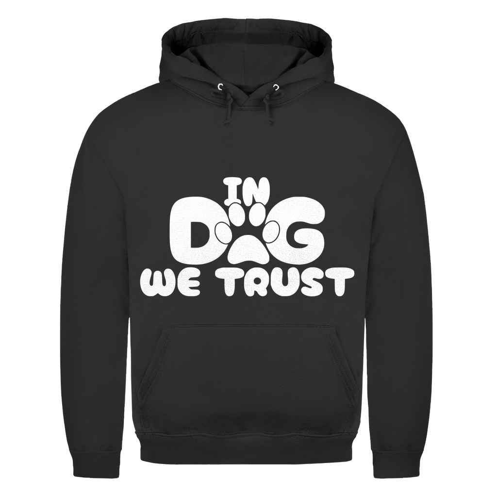 Herren Hoodie in Dog we trust