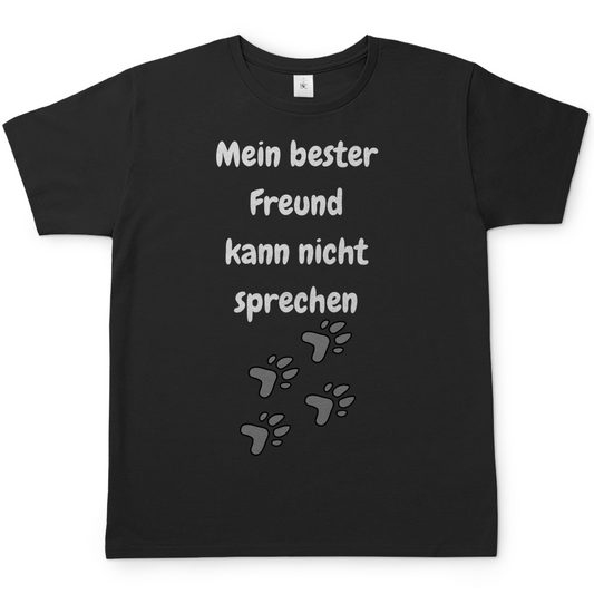 Herren T-Shirt Mein bester Freund kann nicht sprechen