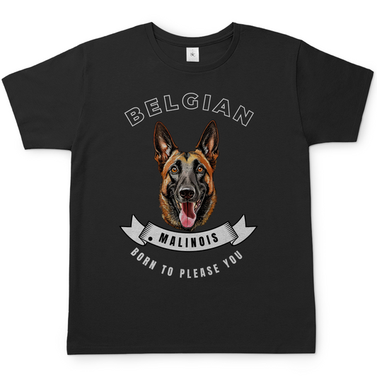 T-Shirt Malinois Born to please you für Herren