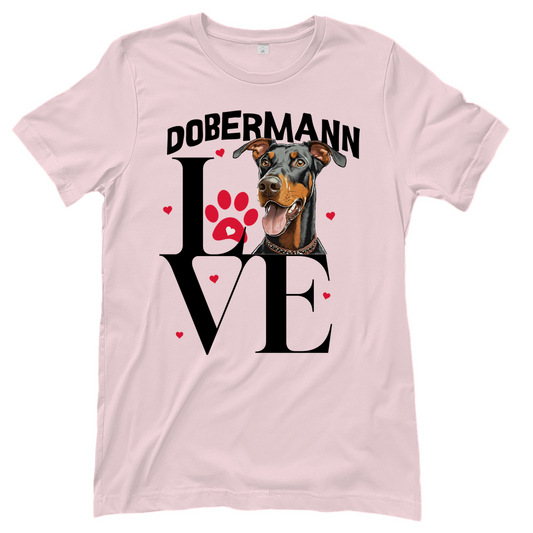 Damen T-Shirt Dobermann Love
