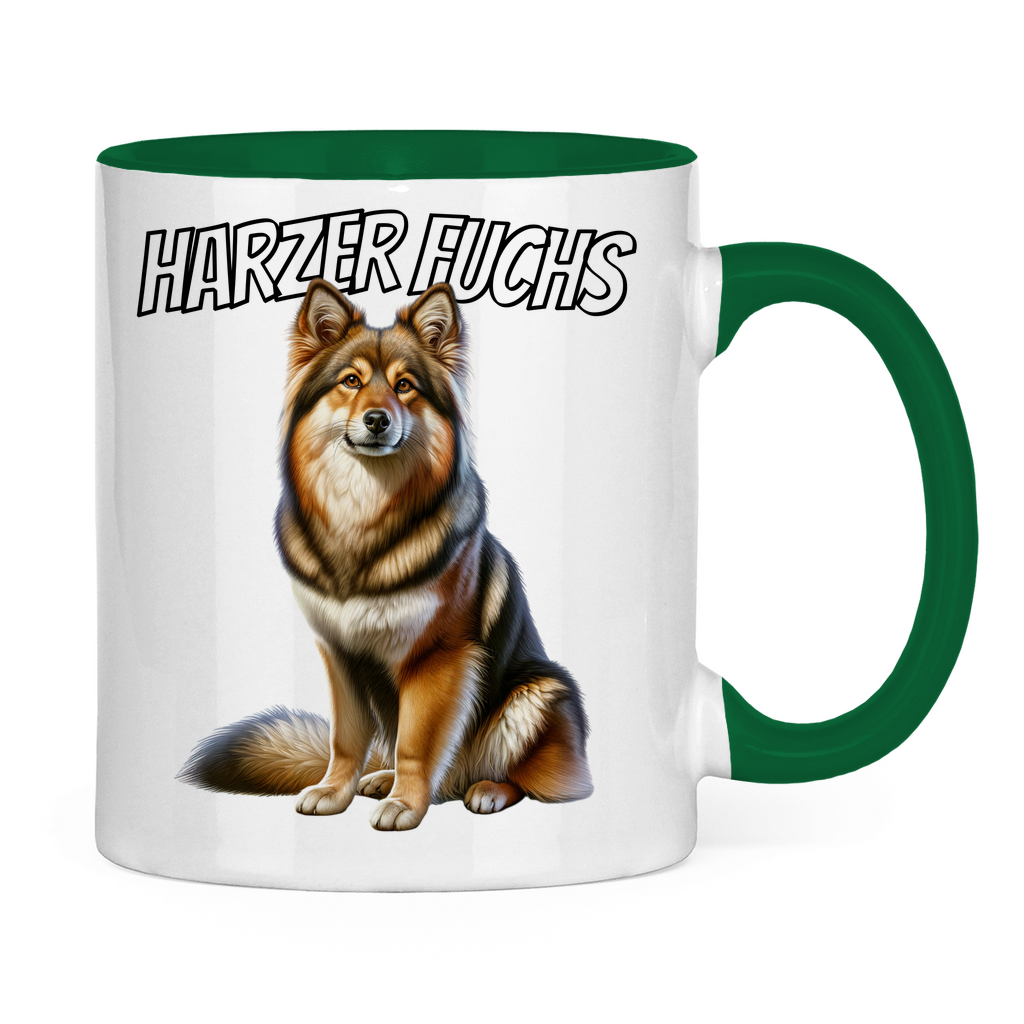 Tasse zweifarbig Harzer Fuchs