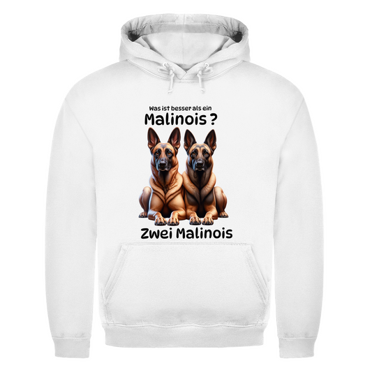 Herren Hoodie Zwei Malinois