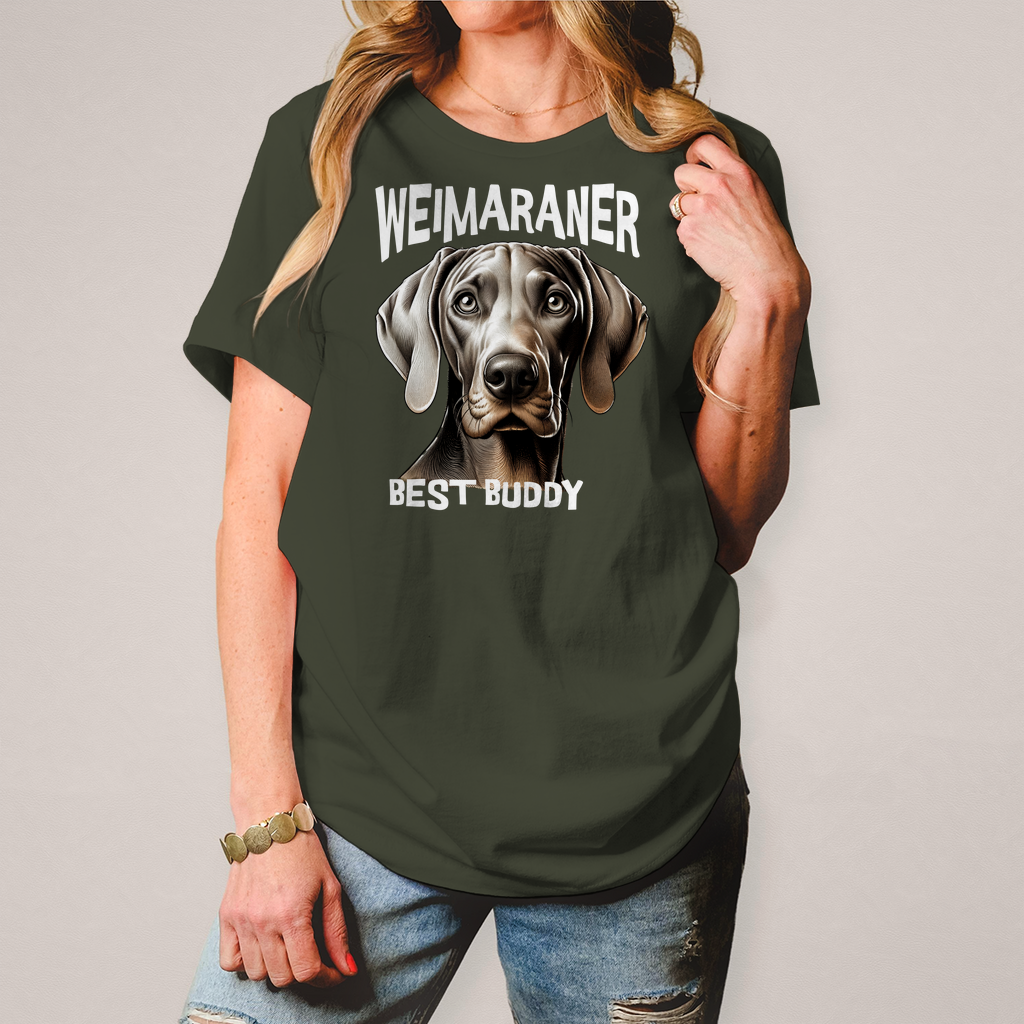 Damen T-Shirt Weimaraner Kopf