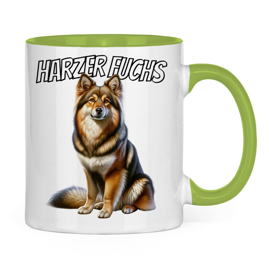 Tasse zweifarbig Harzer Fuchs