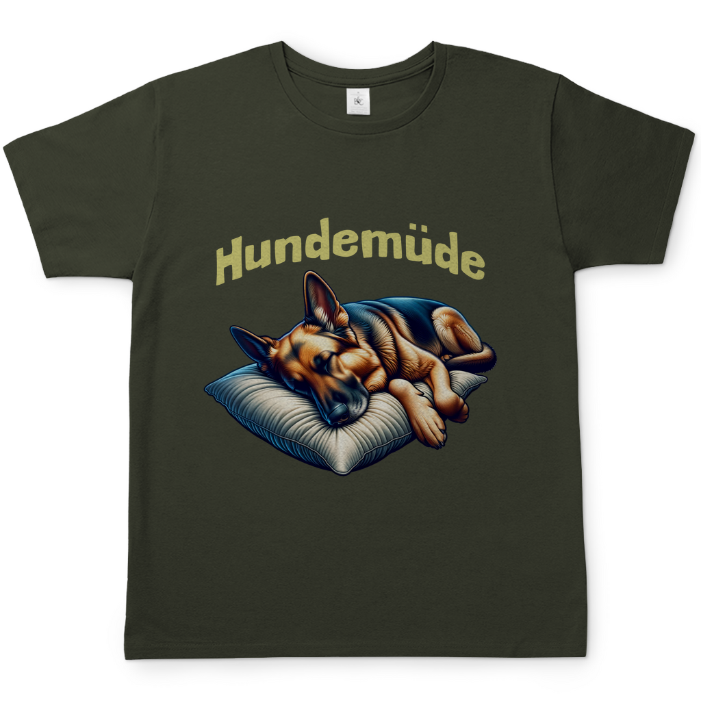 Herren T-Shirt Hundemüde DSH 1