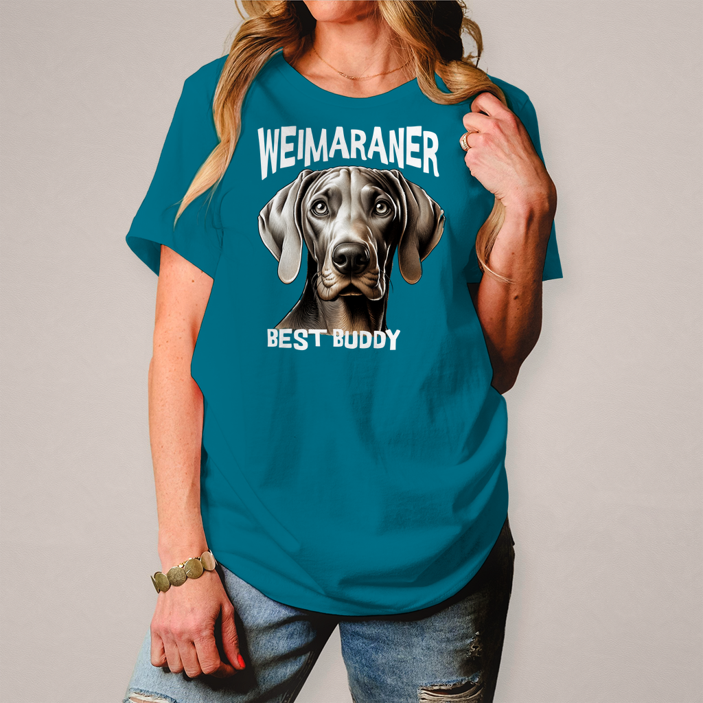 Damen T-Shirt Weimaraner Kopf