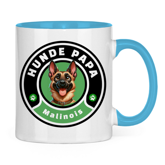 Tasse zweifarbig Hunde Papa Malinois