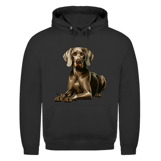 Liegender Weimaraner Herren Hoodie