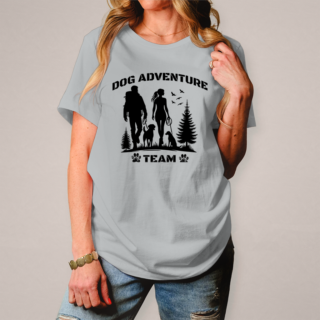 T-Shirt Dog Adventure Team für Damen