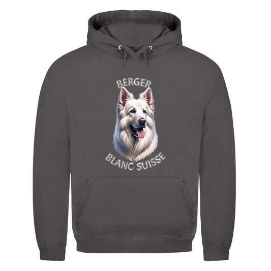 Herren Hoodie Weißer Schäferhund