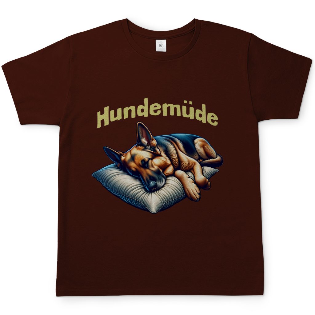 Herren T-Shirt Hundemüde DSH 1