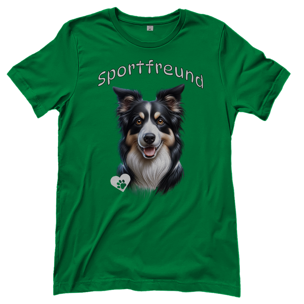 Damen T-Shirt Border Collie Sportfreund