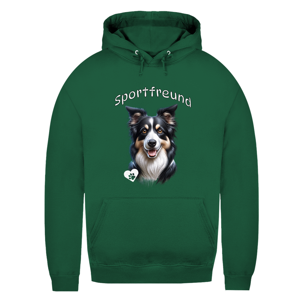 Damen Hoodie Border Collie Sportfreund