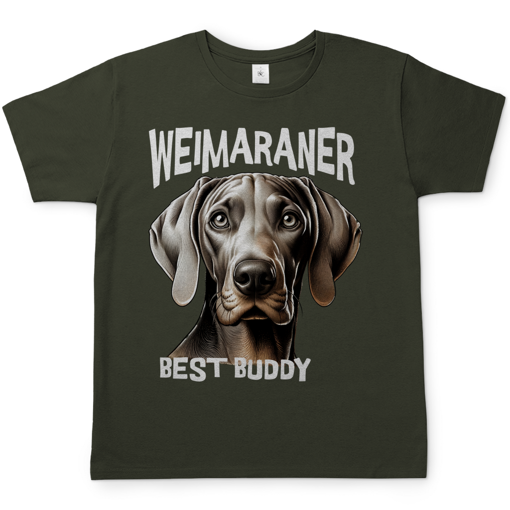 Weimaraner Kopf - Best Buddy, Herren T-Shirt