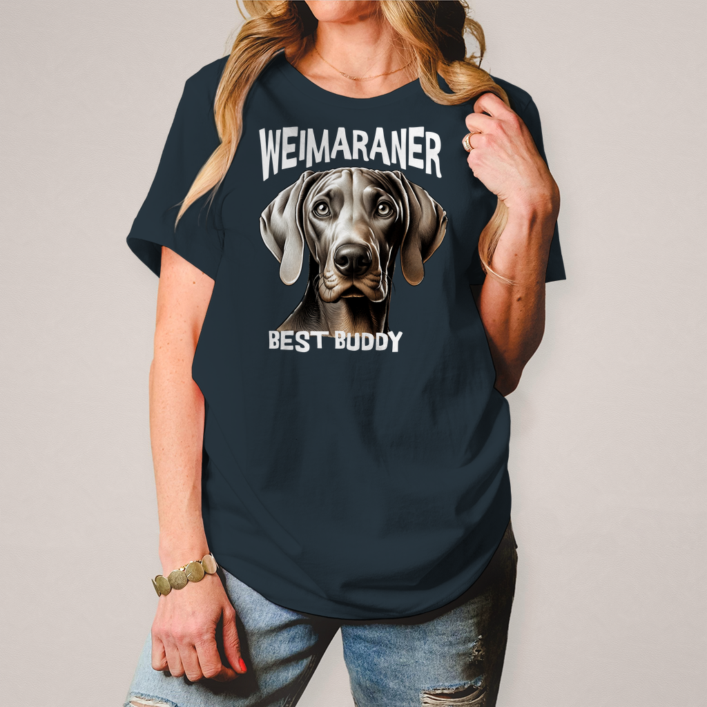 Damen T-Shirt Weimaraner Kopf