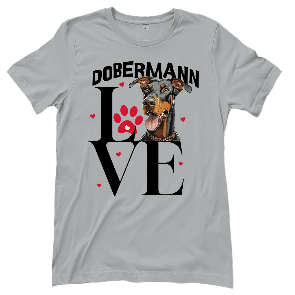 Damen T-Shirt Dobermann Love