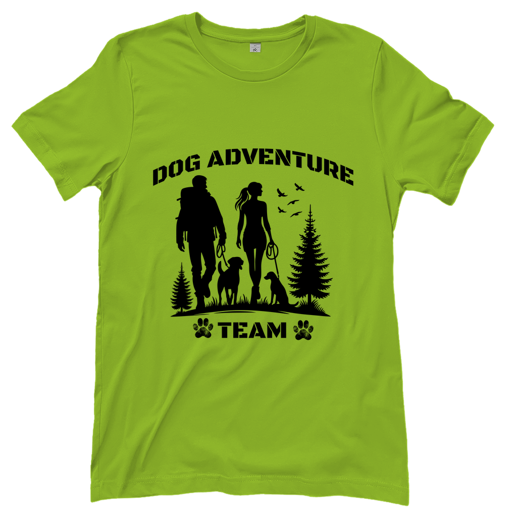 T-Shirt Dog Adventure Team für Damen