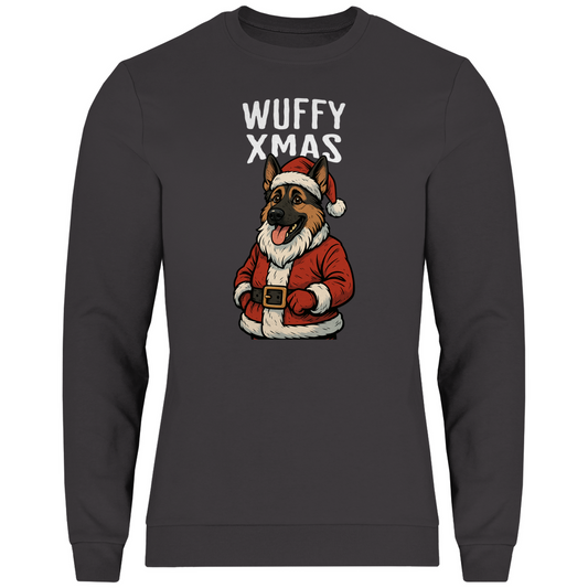 Deutscher Schäferhund Weihnachtsmotiv Sweatshirt, Herren/Unisex