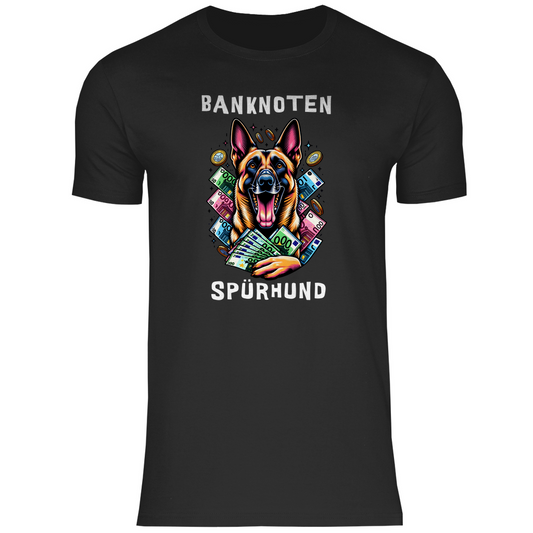 Herren T-Shirt Malinois Banknotenspürhund