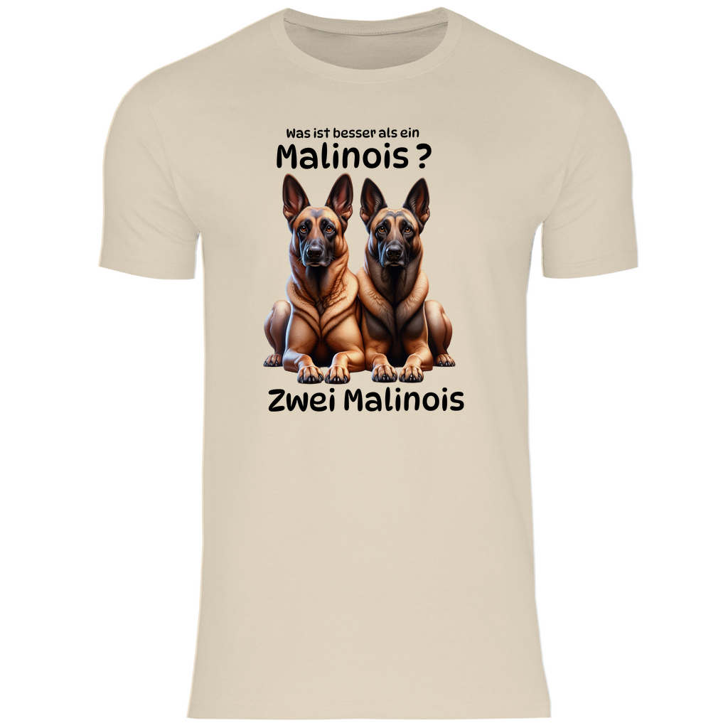 Zwei Malinois T-Shirt – doppelte Power für echte Hundefans