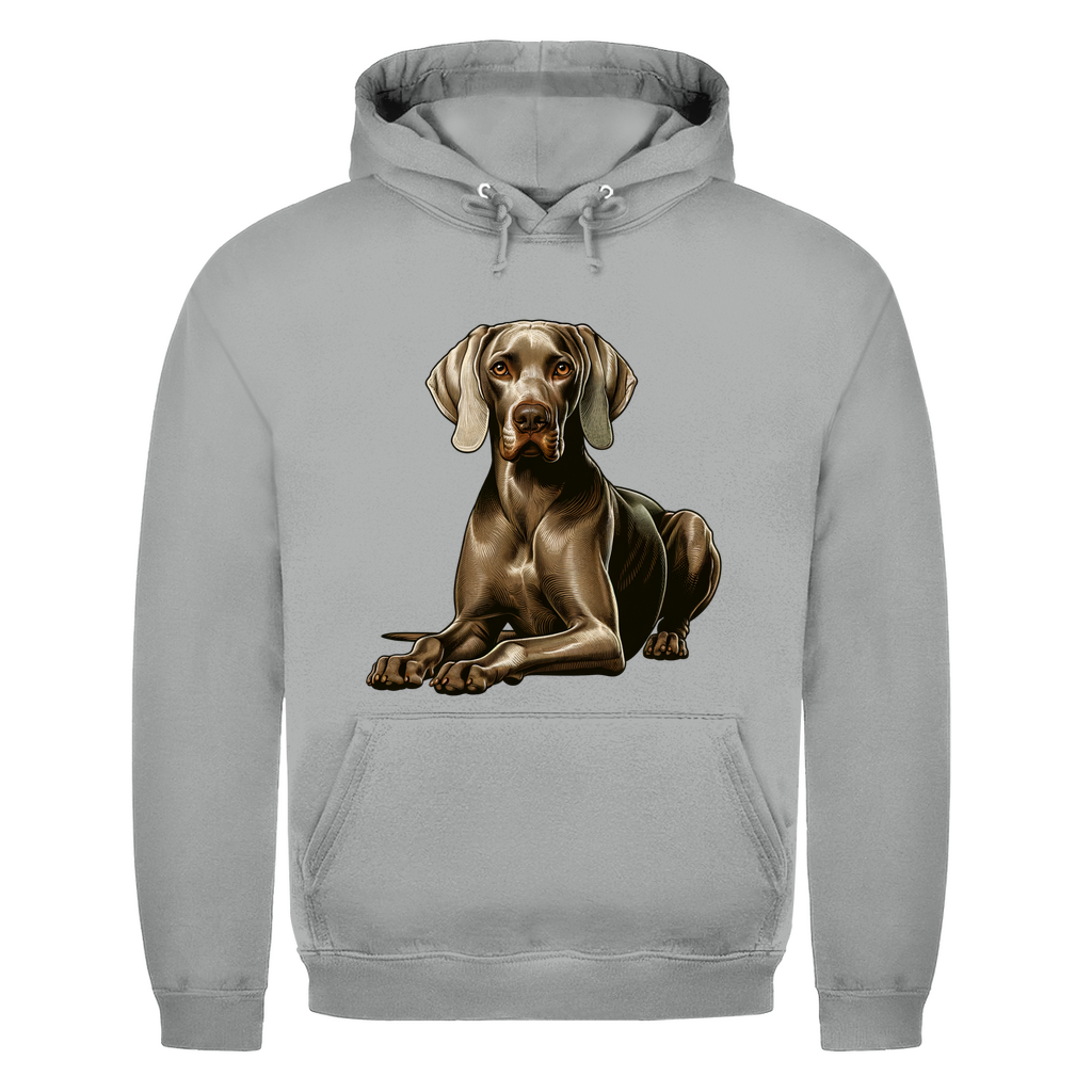 Liegender Weimaraner Herren Hoodie