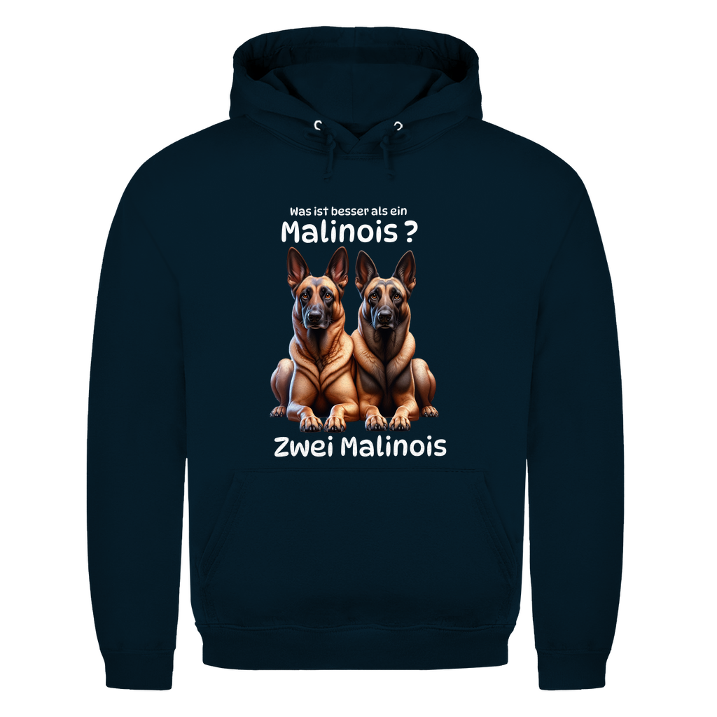 Herren Hoodie Zwei Malinois