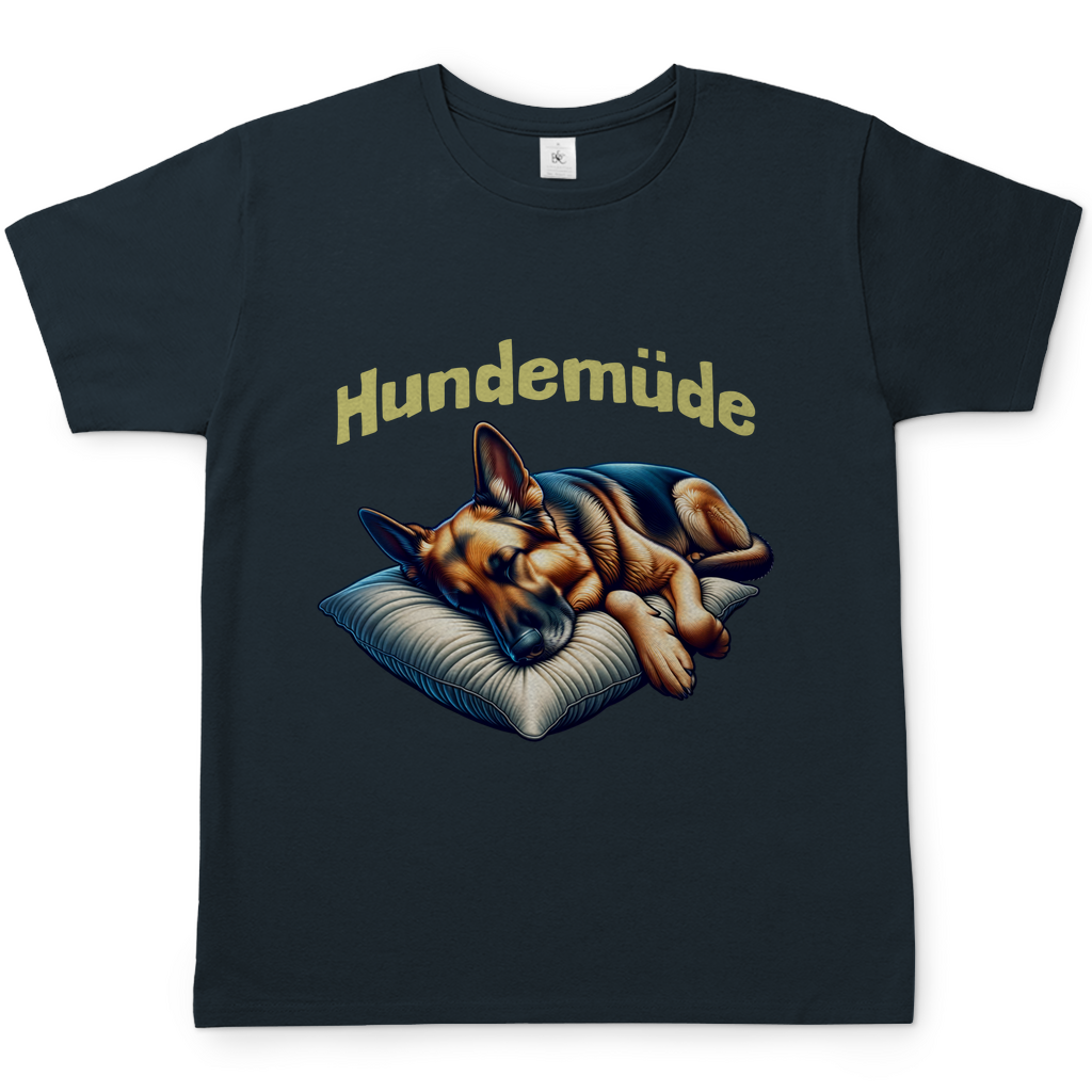 Herren T-Shirt Hundemüde DSH 1