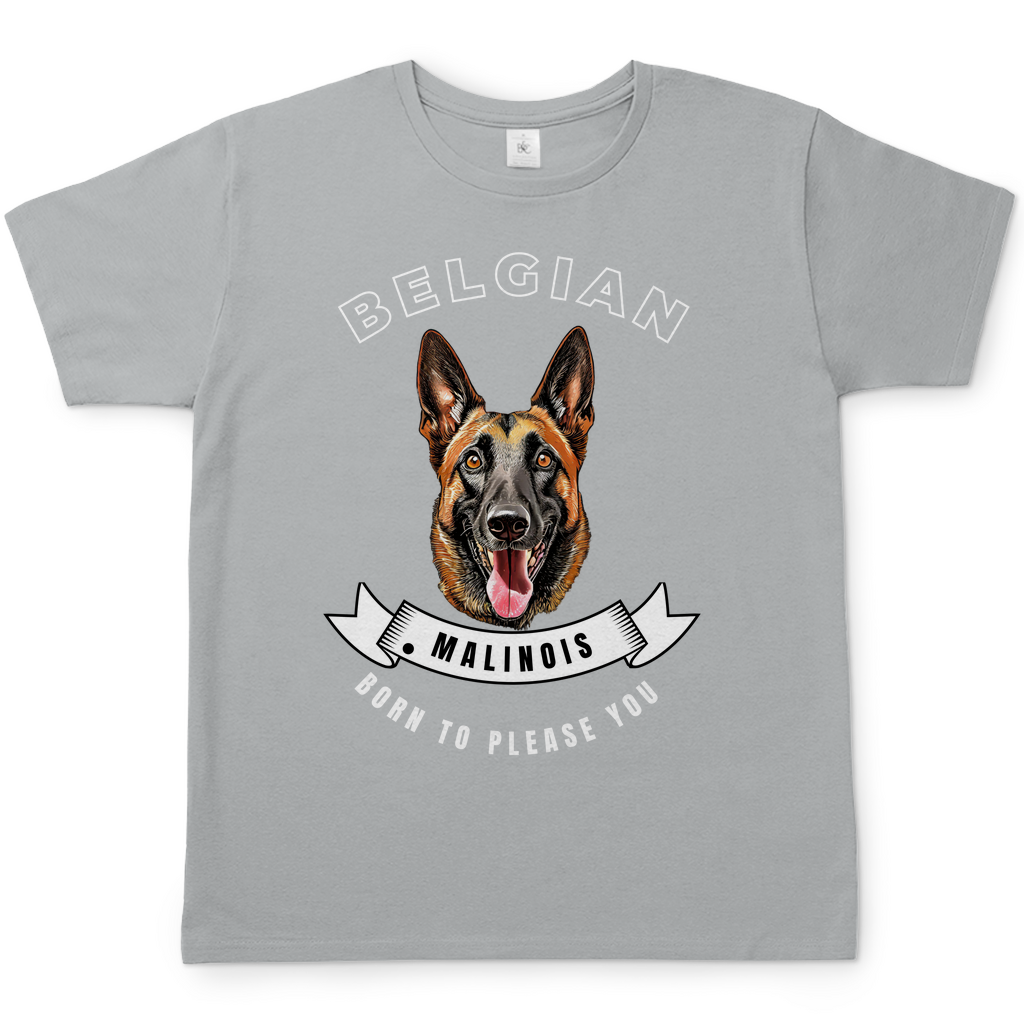 T-Shirt Malinois Born to please you für Herren