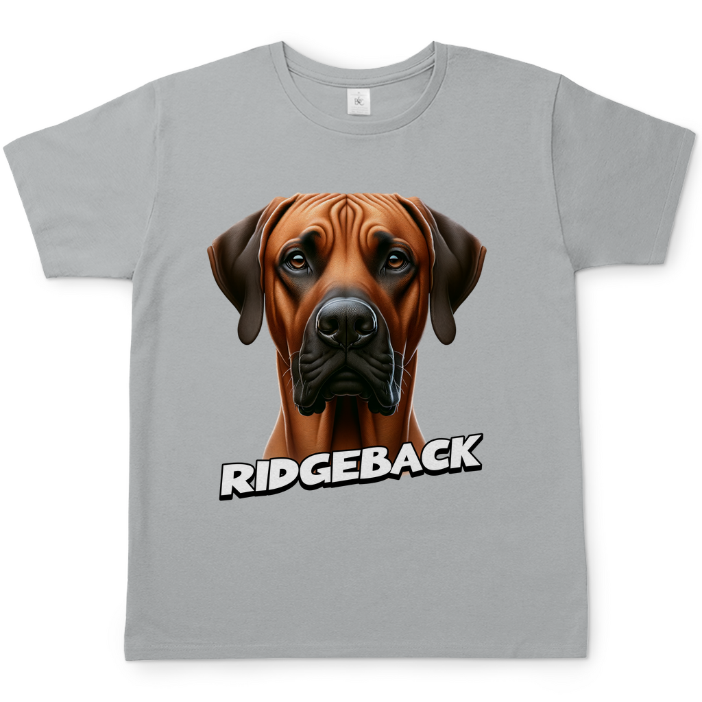 Herren T-Shirt Ridgeback Kopf mit Schriftzug