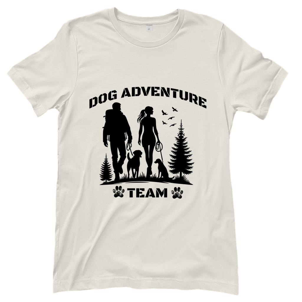 T-Shirt Dog Adventure Team für Damen