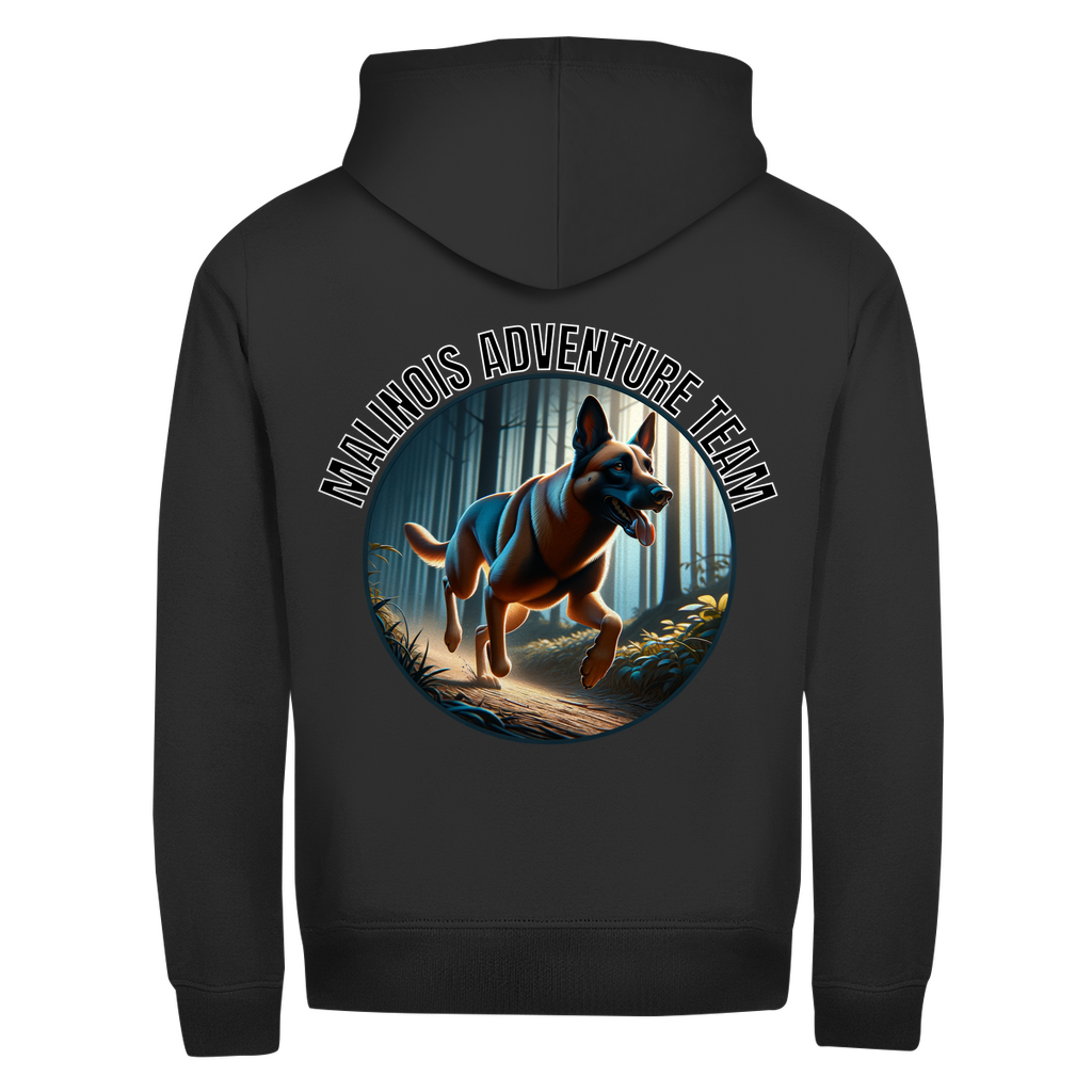 Herren Zipper Hoodie Malinois Adventure Team