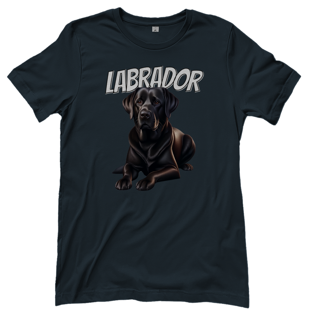 T-Shirt liegender Labrador für Hundeliebhaberinnen