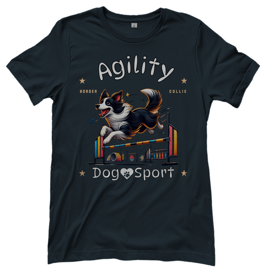 Stylisches Damen-T-Shirt für Agility-Fans! Mit Border Collie-Motiv