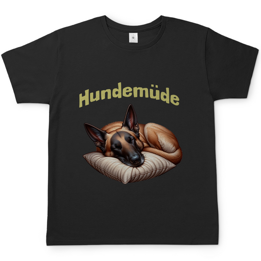 Herren T-Shirt Hundemüde Malinois