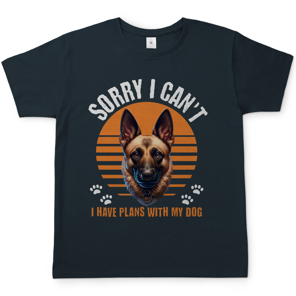 Herren T-Shirt Malinois Plans – Sorry I Can’t