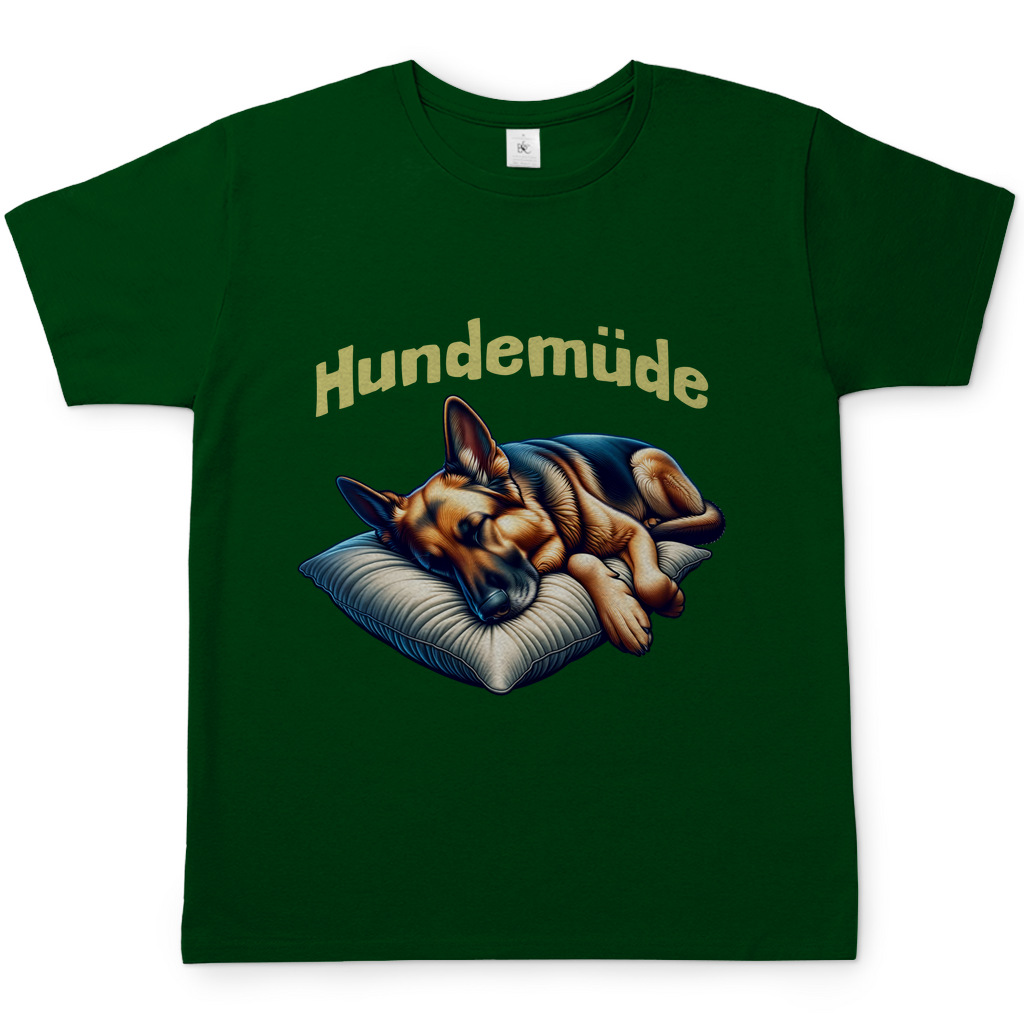 Herren T-Shirt Hundemüde DSH 1