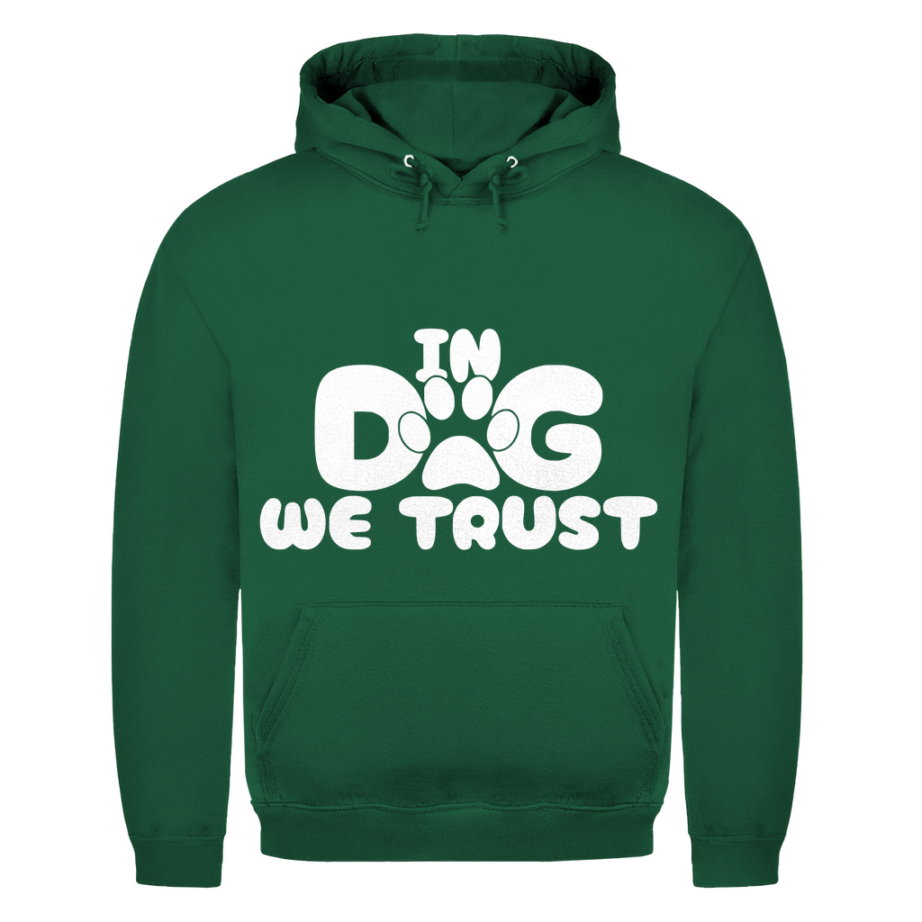 Herren Hoodie in Dog we trust