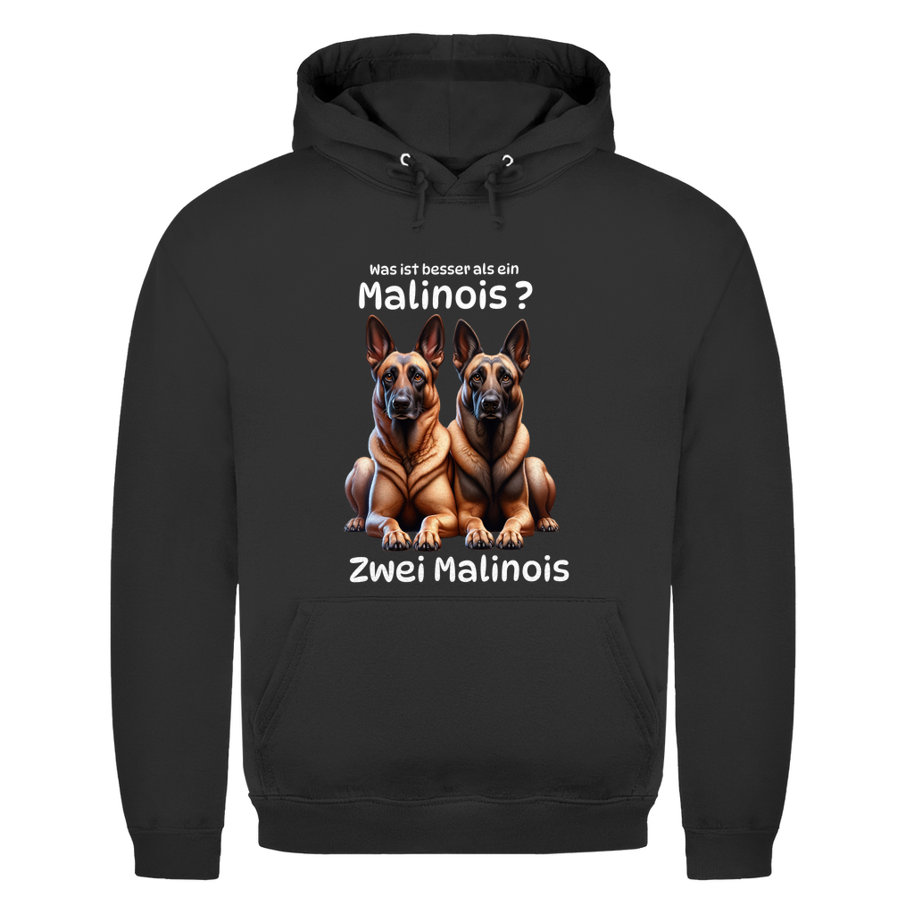 Herren Hoodie Zwei Malinois