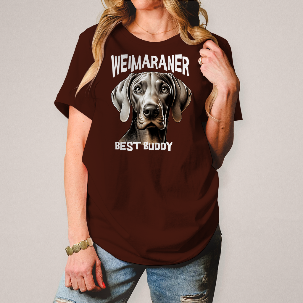Damen T-Shirt Weimaraner Kopf