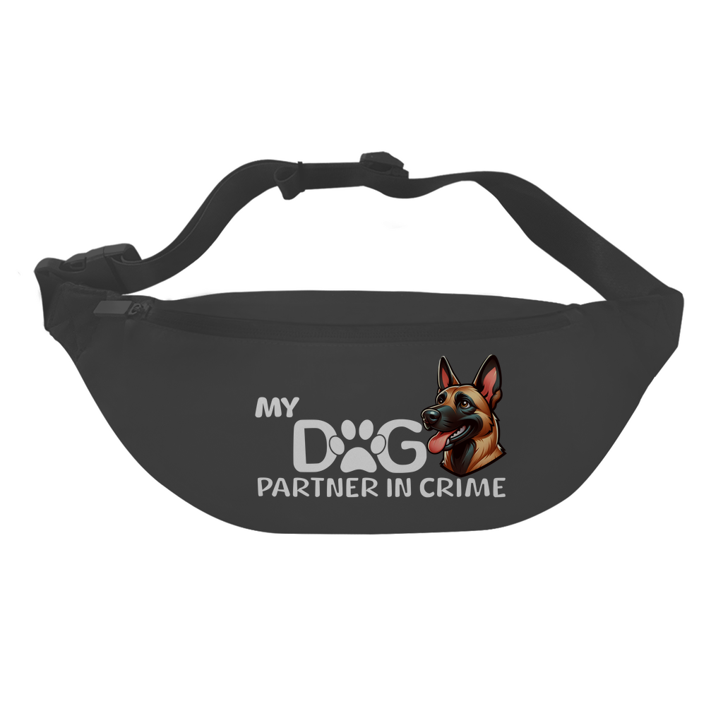 Stylische Gürteltasche für Malinois-Fans – "My Dog Partner in Crime" 🐾