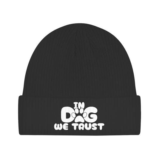 Beanie für Hundefans in dog we trust