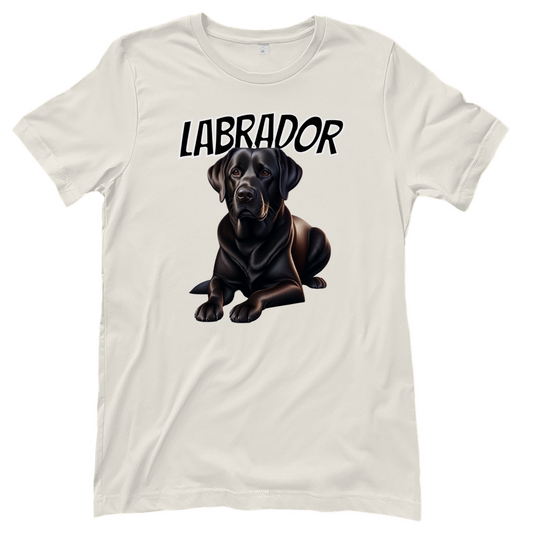T-Shirt liegender Labrador für Hundeliebhaberinnen