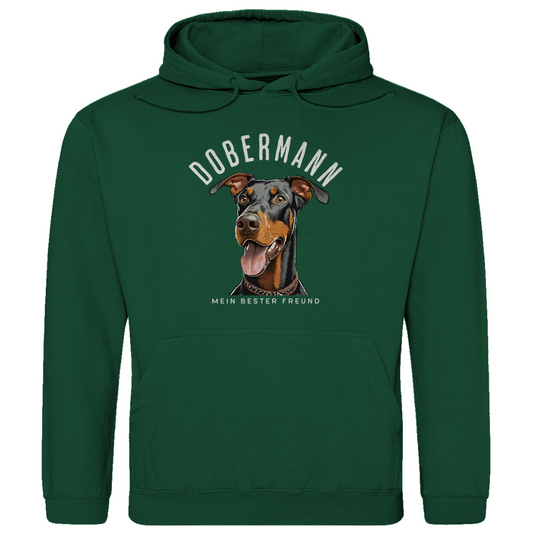 Herren Hoodie Dobermann