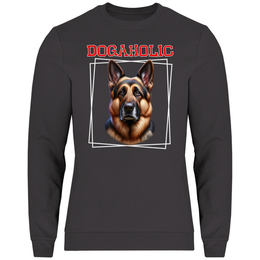 Sweatshirt für Schäferhundfans, DSH Dogaholic, Herren, Unisex