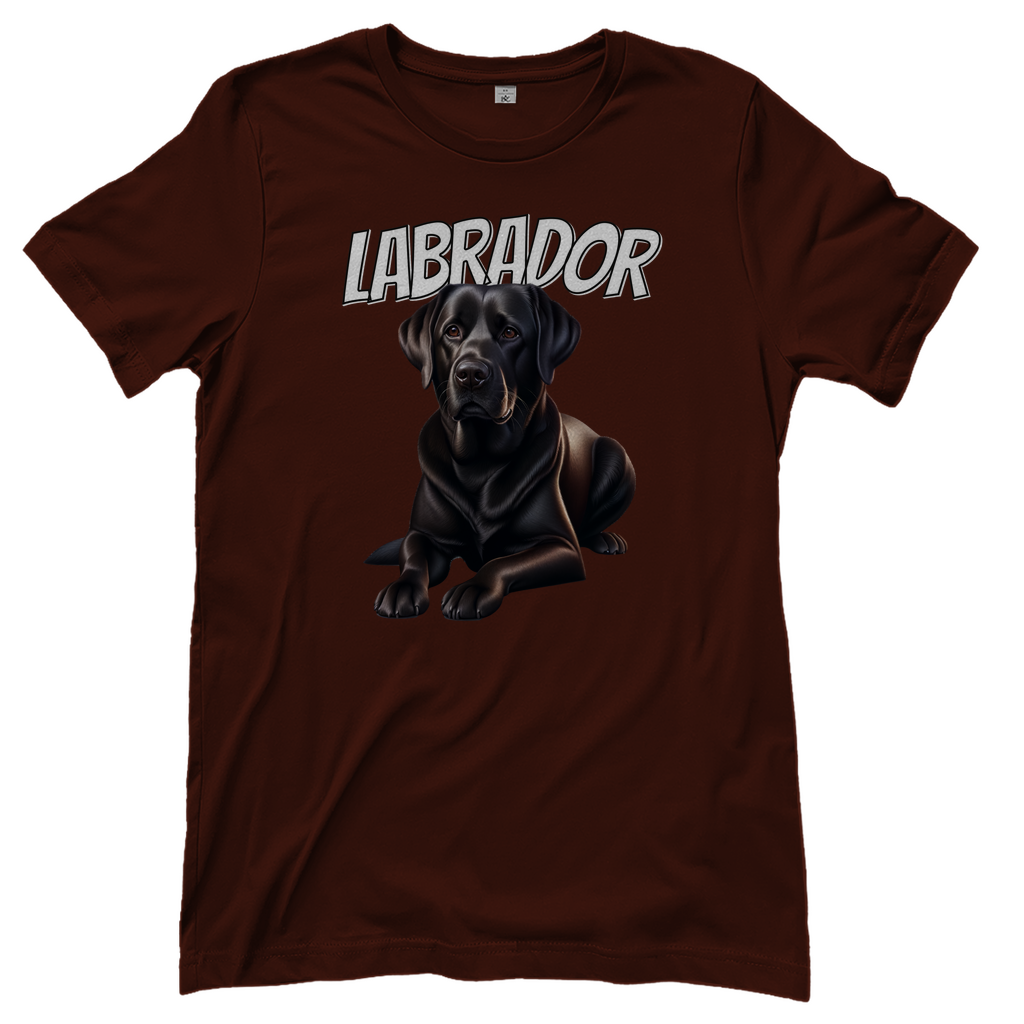 T-Shirt liegender Labrador für Hundeliebhaberinnen