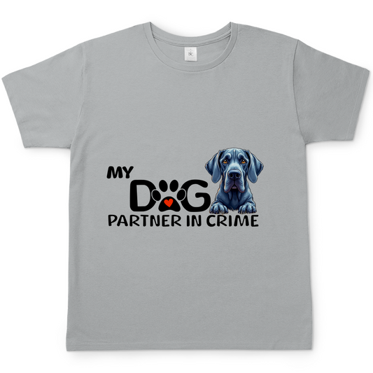 Herren T-Shirt Weimaraner - My Dog Partner in crime