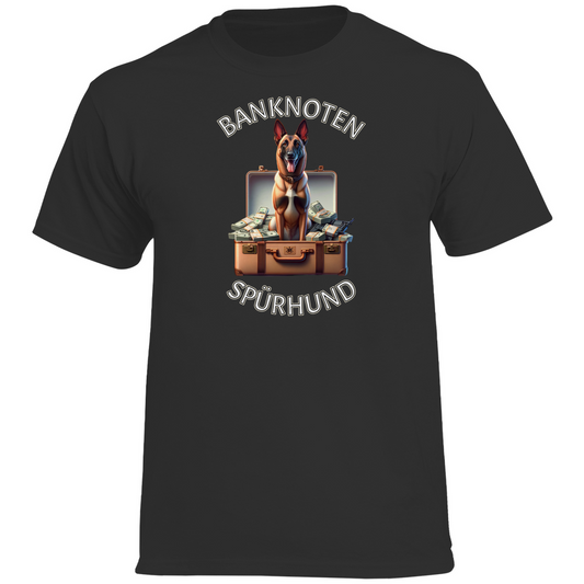 Banknoten-Spürhund Malinois Shirt – K9-Edition mit Biss