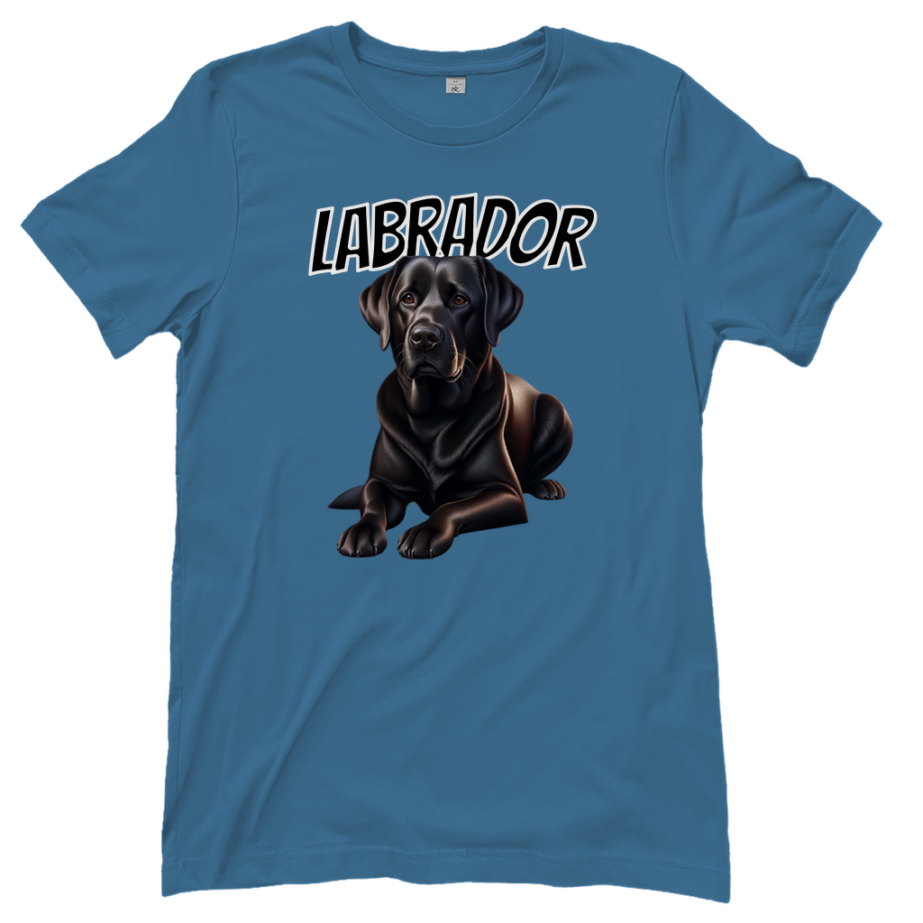 T-Shirt liegender Labrador für Hundeliebhaberinnen