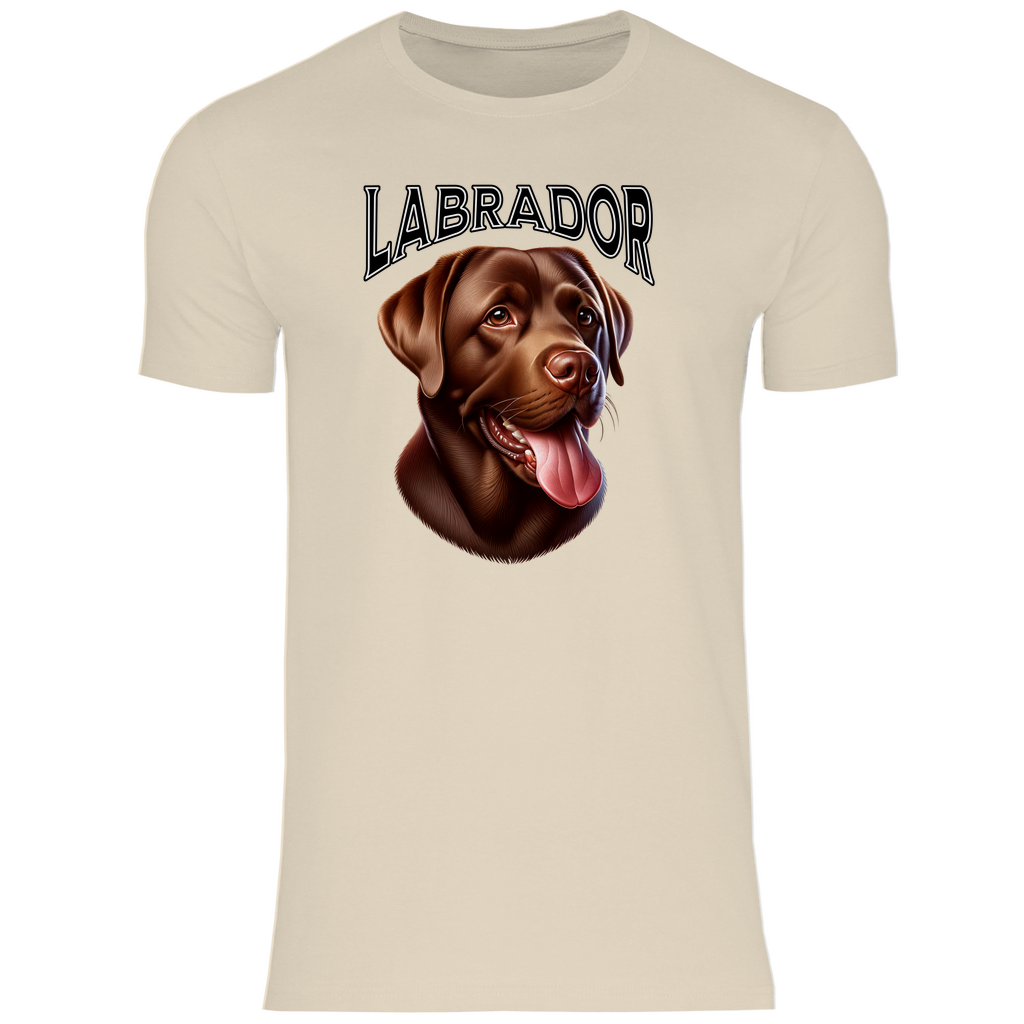 Herren T-Shirt Labrador Schoko