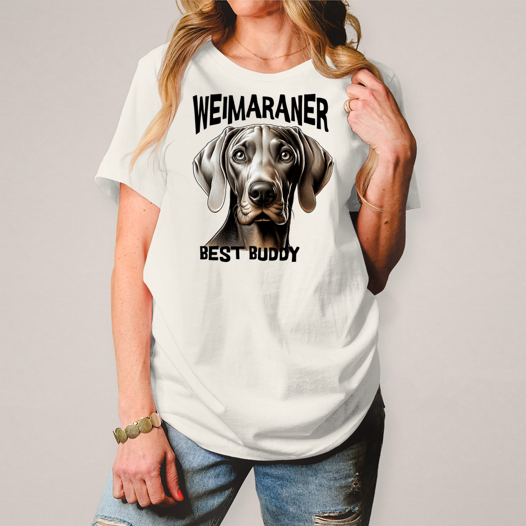 Damen T-Shirt Weimaraner Kopf
